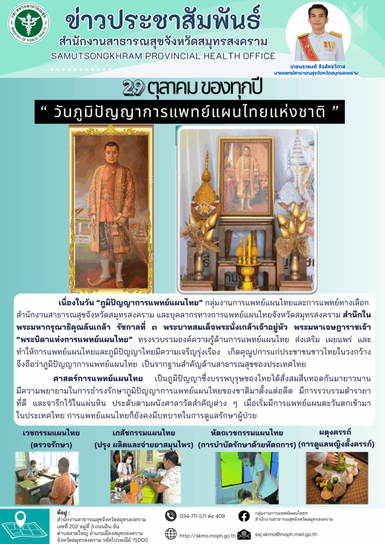 วันภูมิปัญญาการแพทย์แผนไทย